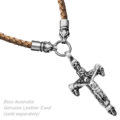 crucifix skull pendant surgical stainless steel