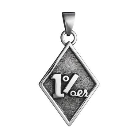 1%er biker pendant surgical stainless steel