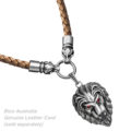 guardian lion biker pendant surgical stainless steel