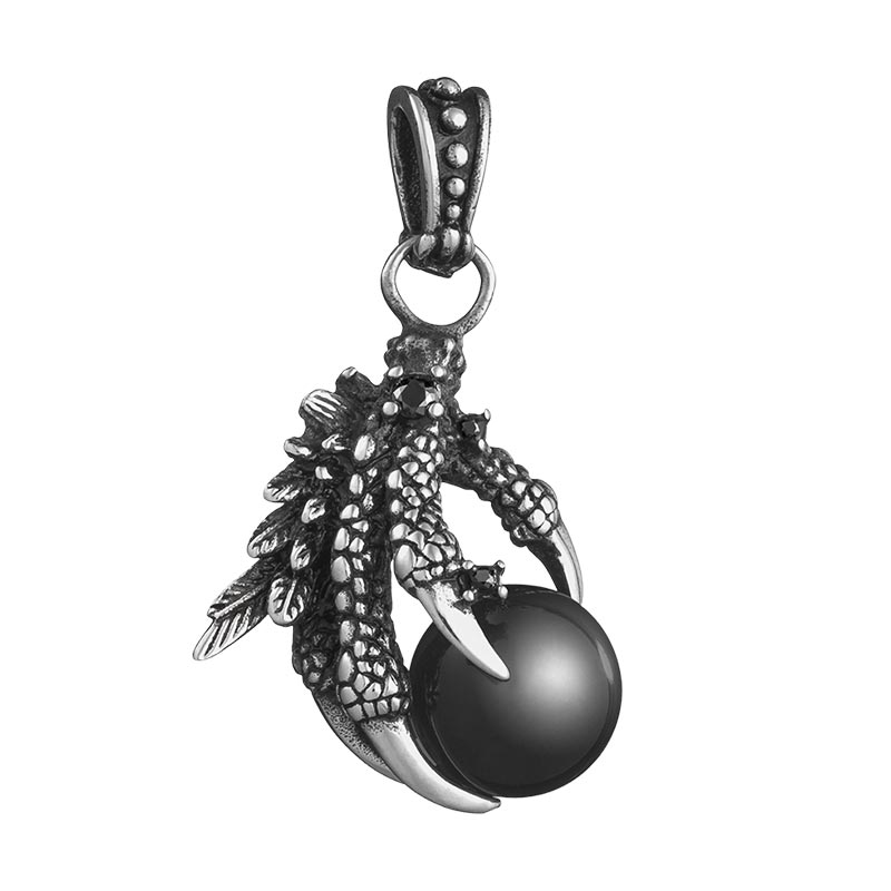 eagle's claw biker pendant surgical stainless steel