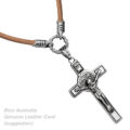 byzantine crucifix pendant surgical stainless steel