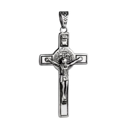 byzantine crucifix pendant surgical stainless steel